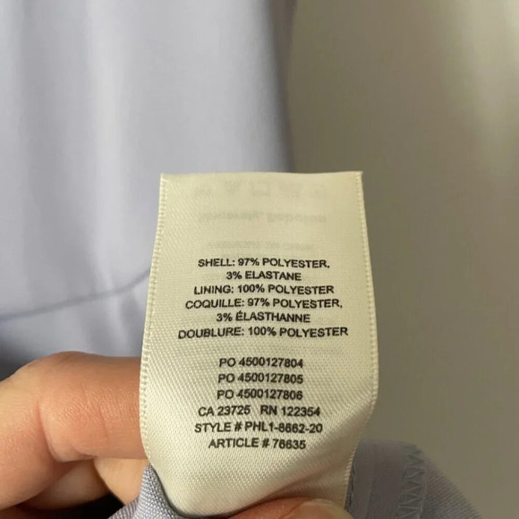 Aritzia Babaton '90s Slit Square Neck Drape Midi Dress Periwinkle Blue Size 2 - Picture 8 of 8